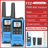 2PCS Baofeng F22 Walkie Talkie Portable Mini Communication Radio Profesional PMR446 /FRS Talkie Walkies Transceiver Radio