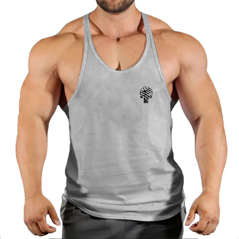 2021 Gym clothing cotton singlets Men's Undershirt bodybuilding tank top men fitness shirt muscle guys sleeveless vest Tank tops