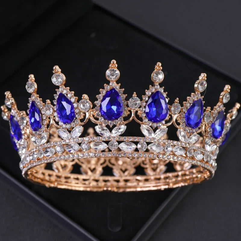 Luxury Crystal Crown Tiara For Women Bride Rhinestone Prom Diadem Tiaras And Crowns Bridal Wedding Hair Accessories Jewelry Crow