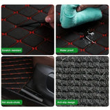 5PCS/Set Leather Car Floor Mats Universal PVC Waterproof Car Carpet Cushion