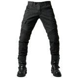 2024 New Motorcycle Black Men Jeans Upgrade Extension Protector Detachable Racing Road Rider Four Seasons Casual Fashion Pants