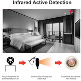 Mini Anti-Peeping Camera Infrared Anti Candid Mobile Phone Anti-invisible Camera Detector Portable Mini LED USB Alarm Device