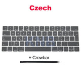 Full Keycaps US UK Spain French Korean For Macbook Pro Retina 13" A1706 15" A1707 Keyboard Keys Replacement key cap 2016 2017