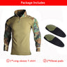 US Army Tactical Pants Military Uniform Airsoft Paintball Camouflage Combat Shirts Rapid Assault Long Sleeve Shirt Pants +Pads