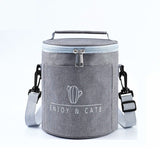 New Circular Lunch Bag Portabl Food Thermal Box Thickened Aluminum Foil Insulation Bag Durable Waterproof Office Cooler Lunchbox