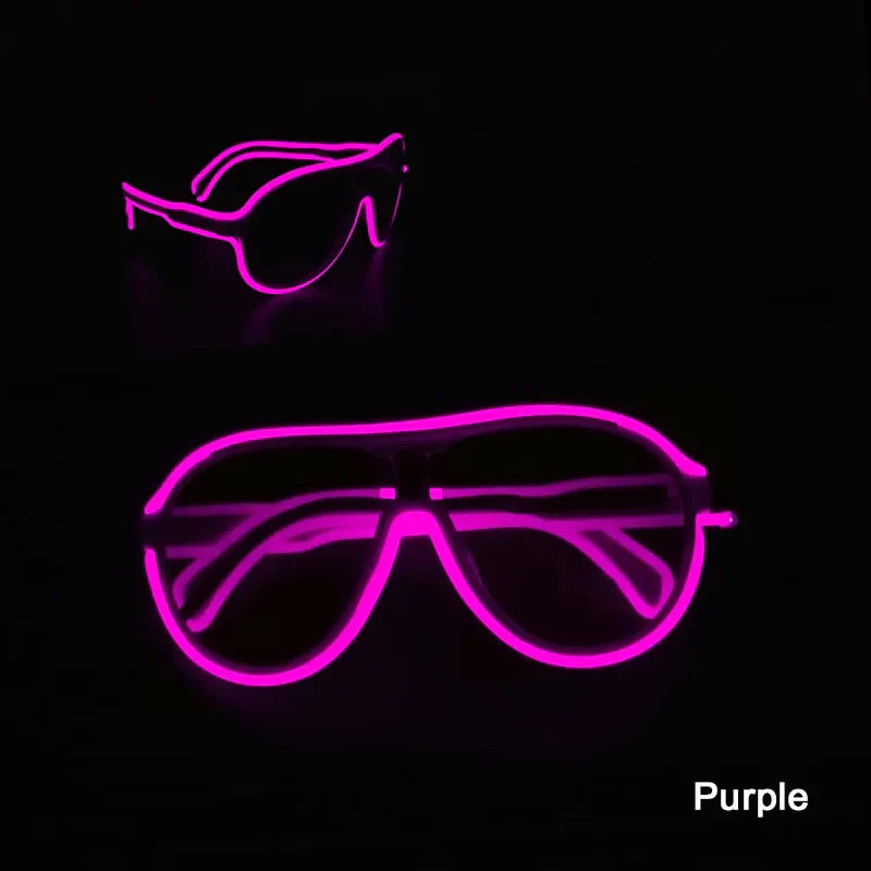 Funny Luminous LED Children‘s Glasses Glow Sunglasses Neon Light Glasses For Kids Halloween Festival Supplies