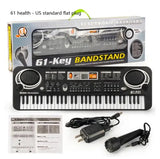 61 Keys Kids Electronic Keyboard Piano With Microphone Musical Instrument USB Digital Electric Organ Gifts Toys for children