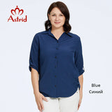 Astrid Autumn Women's Shirt Blouses 2023 Elegant Office Clothing Lapel Female T-shirt Fashion Plus Size Tee Shirt Women Tops