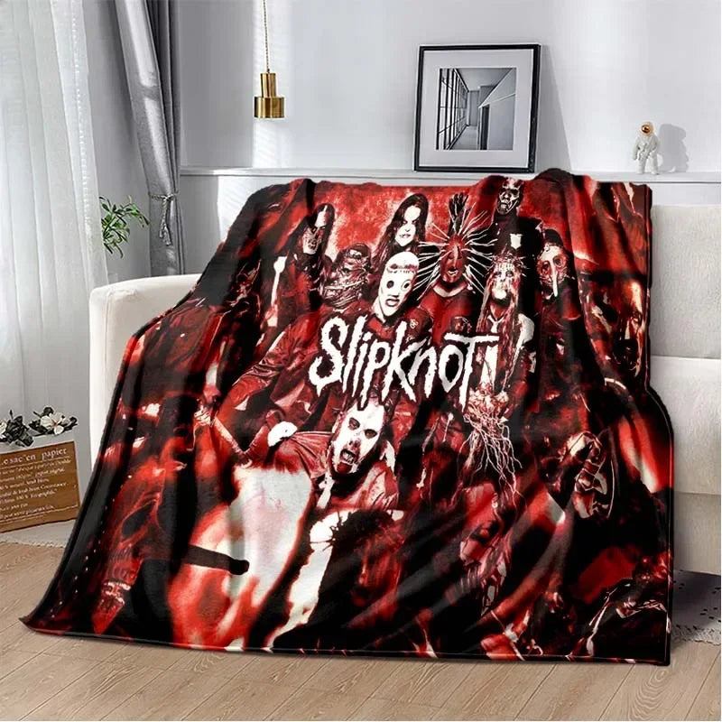 3D S-SLIPKNOT Band Printed Blanket  Fashion Soft Cozy Living room Bedroom Sofa Bed Travel Blanket Child Birthday Gift