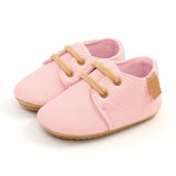 New Baby Shoes Retro Leather Boy Girl Shoes Multicolor Toddler Rubber Sole Anti-slip First Walkers Infant Newborn Moccasins