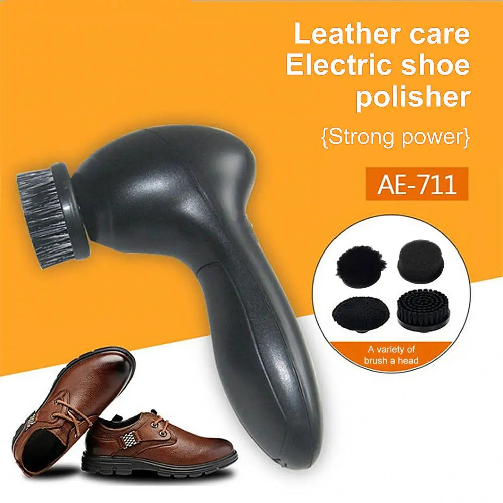 Shoe Brush Electric Shoes Shine Tool Kit Dust Remover Polisher Faux Leather Care Gadget Household Cleaning Tools