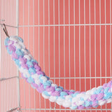 Hamsters Swing Toy Parrots Cage Toy Hanging Climbing Rope Small Pets Toy Cage Accessories Sugar Glider Pet Climbing Toy