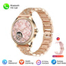 Diamond-studded Smart Watch 2024 For Women Lovely Steel Sport Watch Bluetooth Call Fitness bracelet Heart Rate Ladies Smartwatch