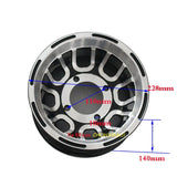 Size 8 Inch Bearing Wheel Hub ATV Aluminum Rims Use19X7.00-8 Tyre 20x7-8 21x7-8 Vacuum Tires for Go-kart Four  Motorcycle