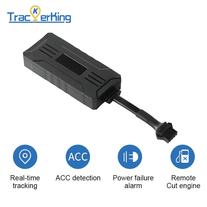 TrackerKing G109 GPS Tracker For Motorcycle 2G Anti-Lost Car Rastreador Real Time Tracking Device Locator Positioner for Bike