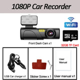 2K Dash Cam for Cars Camera for Vehicle WiFi Car DVR Video Recorder B lack Box 24H Parking Monitor Night Vision Car Assecories