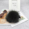 Big Size 15cm Real Fox Fur Ball Keychain Natural Raccon Fur Tassels Leather Strap Key Chain Ring Pendant For Women Charm f278