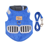 Exclusive Design Of Soft AND Comfortable Suede Pet harness No Pull Supplies Pet Harness Collar And Leash Set Luxury Vest