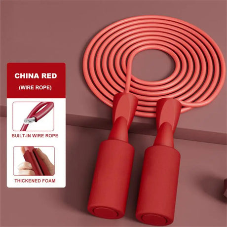 1/2PCS Cordless Silent Jumping Rope Dual Purpose Fat Burning Fitness PVC Solid Material Skipping Rope Indoor Sports Load Jumping