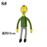 NJ Croce The Simpsonas Figure Bendable Doll Ornaments Accessories Fantasy Figurines Children Present