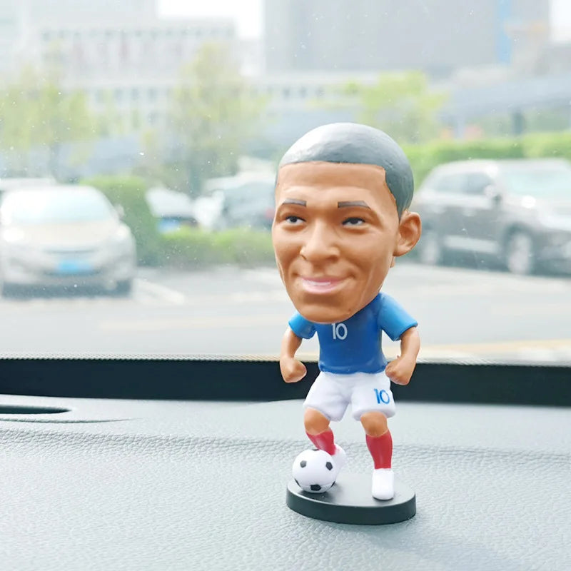 Quality Auto interior Decoration Accessory Q-Version Bobblehead Football Star Spring Head Ornament Car Decor Accessories Voiture