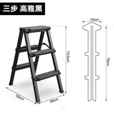 Multifunctional High Stools Kitchen Aluminum Alloy Herringbone Ladder Indoor Folding Step Stool Stable Load-bearing Ladder Stool