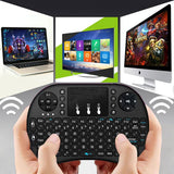 Colorful Backlight English Russian 2.4G Air Mouse Remote Touchpad for Android TV Box PC I8 Mini Wireless Keyboard