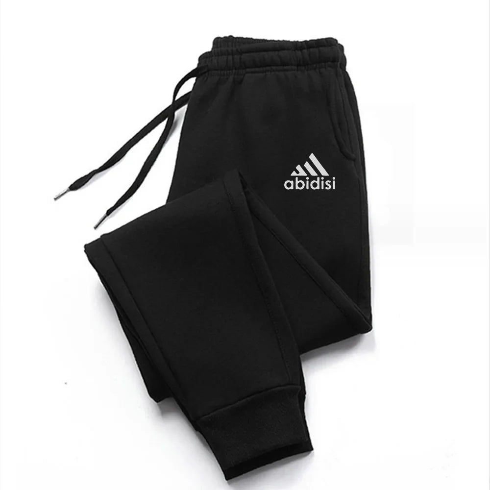 2024 Men's Print Jogging Sports Pants Casual Training Pants Sportswear Men's Straight Leg Sweatpants Black Gyms Trousers Autumn