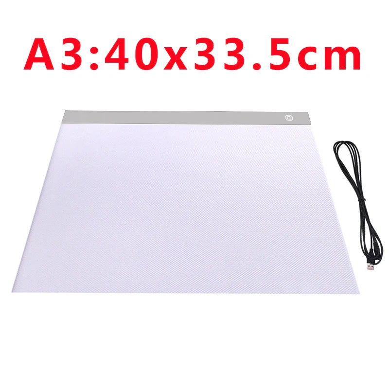 A2/A3/A4/A5 Ultra-Thin Portable LED Light Box Tracer USB Power Cable Artcraft Tracing Light Pad for Drawing, Sketching