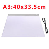 A2/A3/A4/A5 Ultra-Thin Portable LED Light Box Tracer USB Power Cable Artcraft Tracing Light Pad for Drawing, Sketching