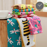 Three Layers Of Gauze Children's Towel Breathable Baby Cute Little Towel Soft Cotton Washcloth Handkerchief Absorbent Face Towel