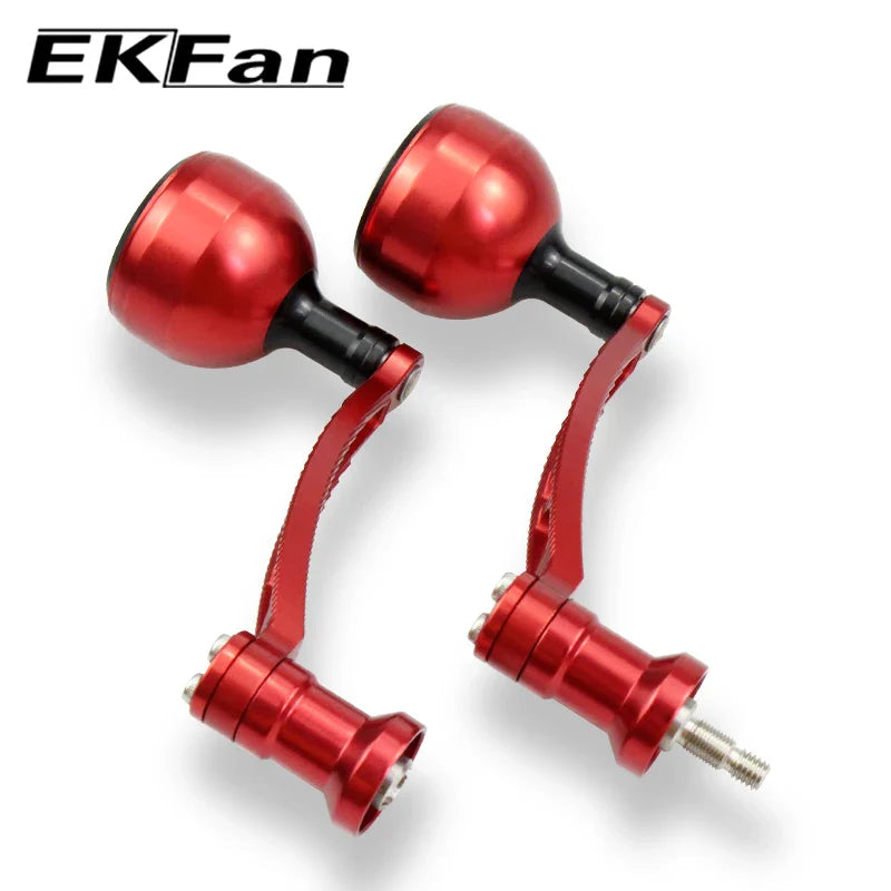 EKFAN CNC Alloy Alluminum Handle & Knob 83MM For SHI&DAI 1000-5000 Spinning Reel Handles Tackle Accessory