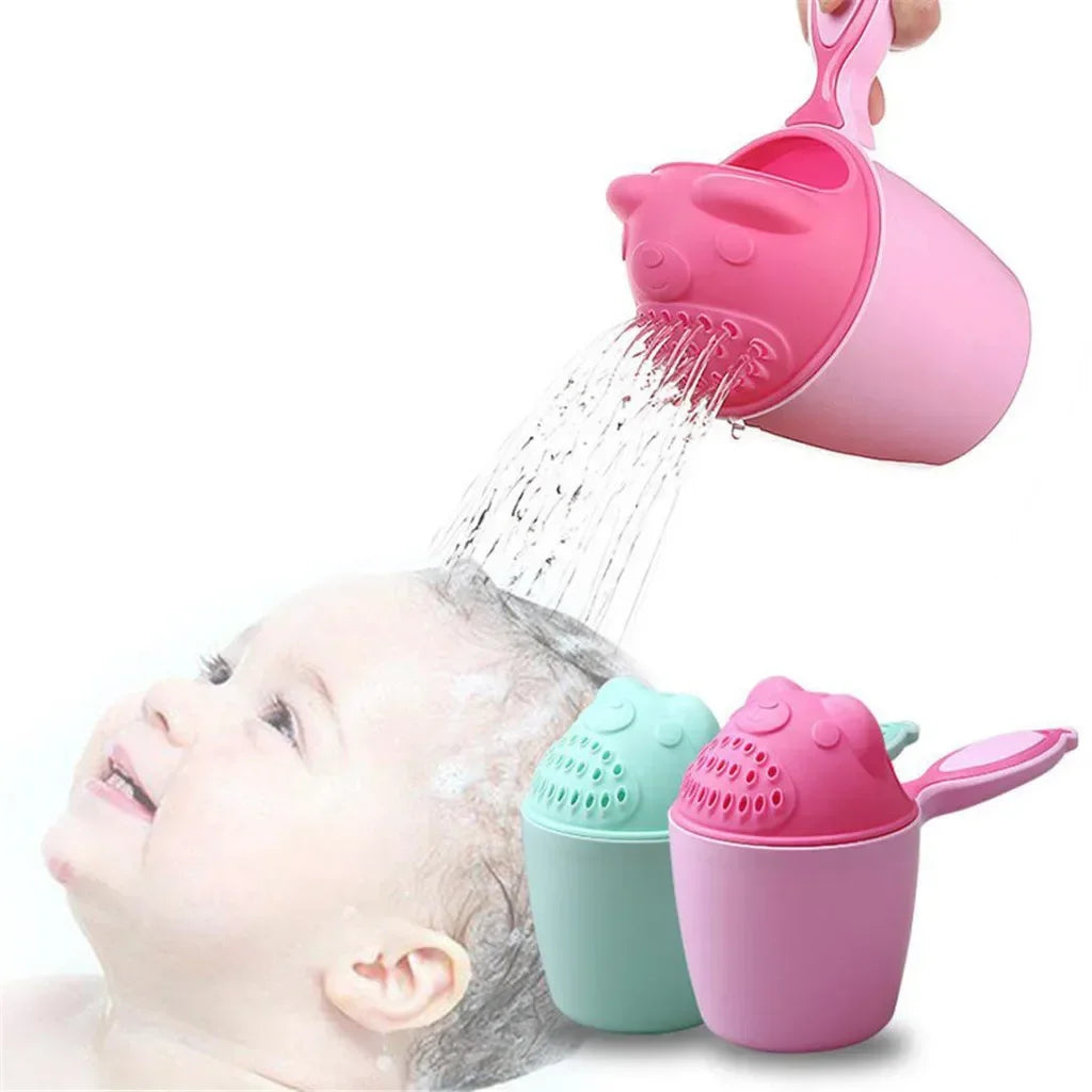 Baby Bath Caps Toddle Shampoo Cup Children Bathing Bailer Baby Shower Spoons Child Washing Hair Cup Kids Bath Tool Baby Goods