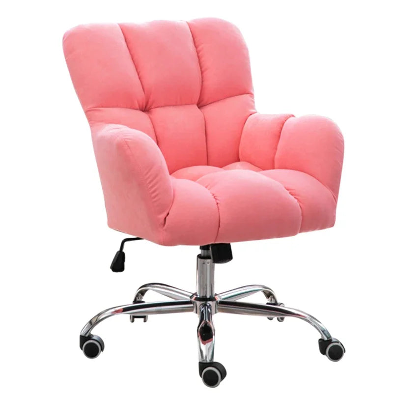 Nordic velvet Office Chairs Home Backrest Computer Chair Modern Office Furniture Dormitory Lifting Rotate Lazy Sofa Gaming Chair