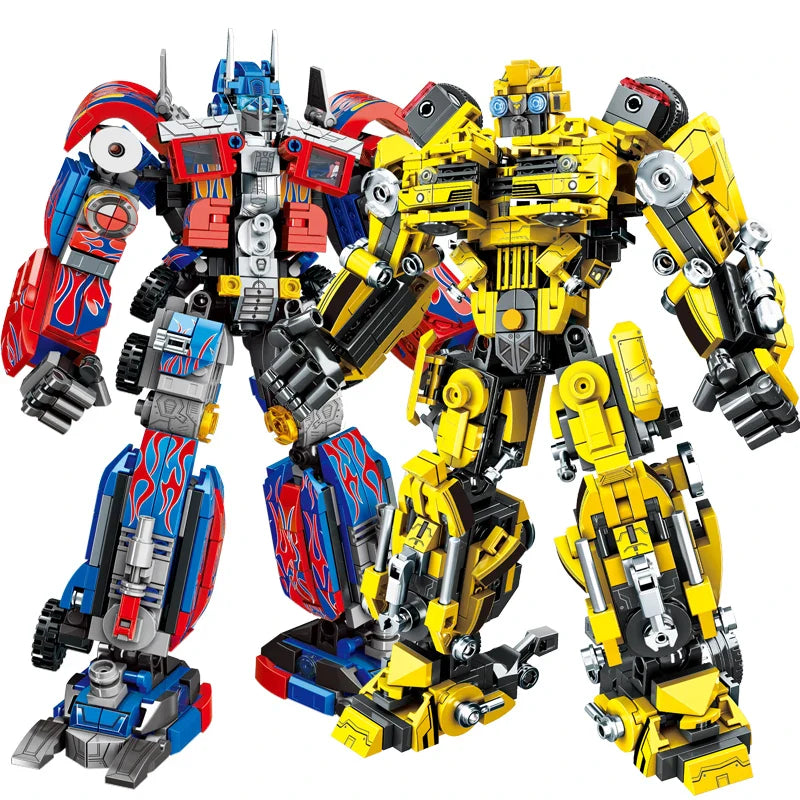 New 2 in 1 Deformation Robot Mecha Building Blocks Sets Bricks kit Transform Cars Birthday Toys Kids Children Gifts for Boys