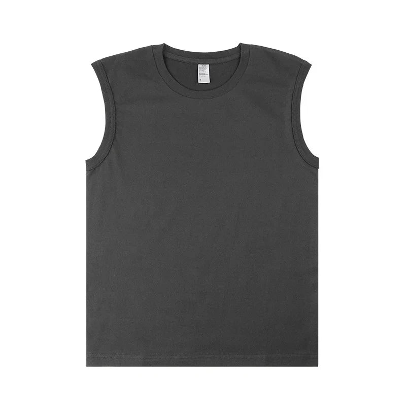 2024 New summer Sleeveless Shirt Gyms Tank Top Men Cotton Running Bodybuilding Workout Undershirt Sports Vest Men M-XXXXXL