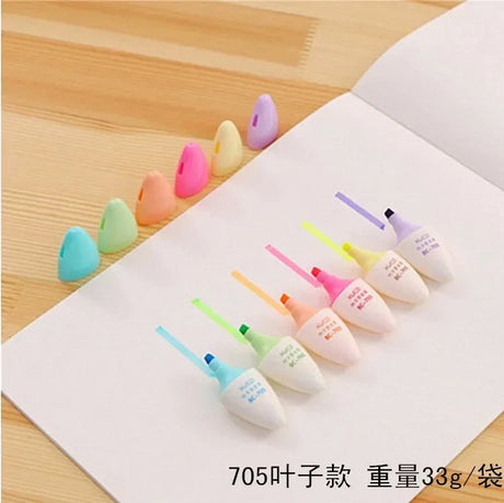 Soft Head Color Pen Color Pen Set Kawaii Highlighter Macaron Morandi Marker Pen Painting Art Notes Special School Supplies