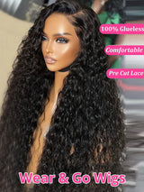 Wear And Go Glueless Human Hair Wig 13x6 Curly Human Hair Wig 7x5 Glueless Wig Human Hair Ready To Wear Deep Wave Wig Preplucked