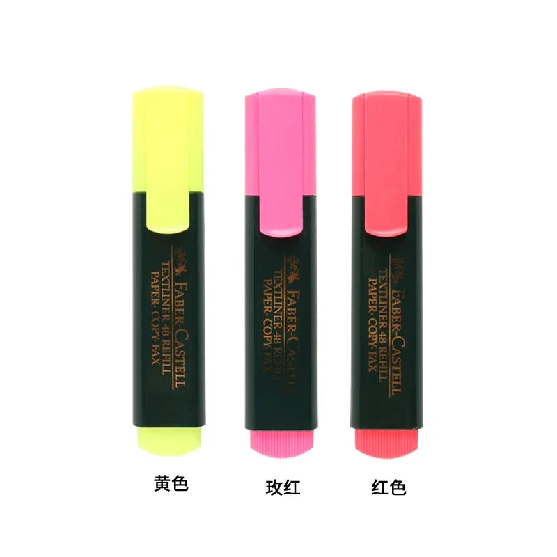 1pcs/3pcs German Faber Castell Highlighter 1548 Color Marker Student with Color Eye-catching Cute Office School Supplies