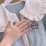 Kids Spring Loungewear School Clothes for Girls Doll Collar Coats + Pants Two-Piece Sets Teen Children Tracksuits for 3-14Y