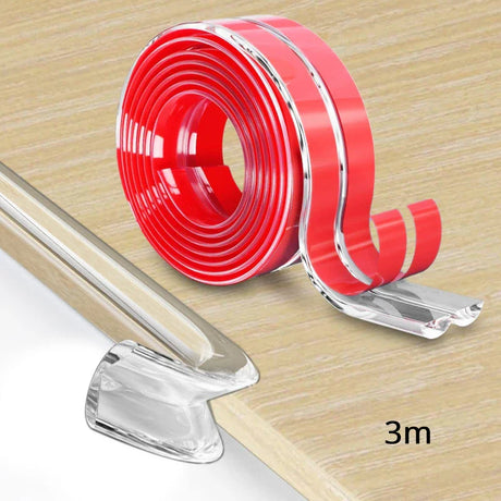 1/2/3M Table Edge Guard Furniture Corner Protector Strip Self Adhesive Transparent Kids Collision Proof Soft Bumper Baby Safety