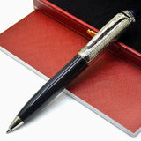 MOM CT R De Series Luxury Ballpoint Pens Green Blue Red Barrel Silver Diagonal Grain Writing Stationery  Office Supplies