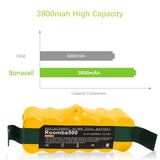 14.4V 5000mAh For iRobot Roomba Battery 500 600 700 800 900 595 620 650 780 890 Battery For Roomba Vacuum Cleaner Battery