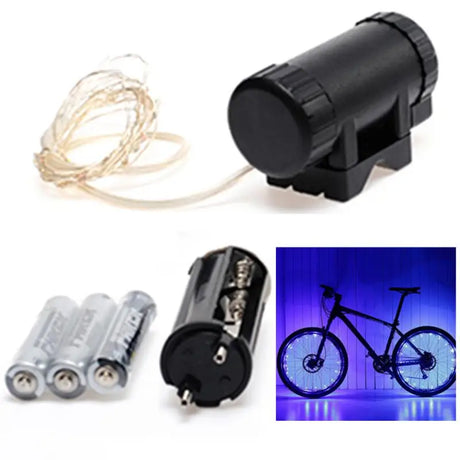 LEDs Light Wheel Rim Spoke Clip Tube Safety Warning Light Cycling Strip Reflective Reflector Bike Accessories