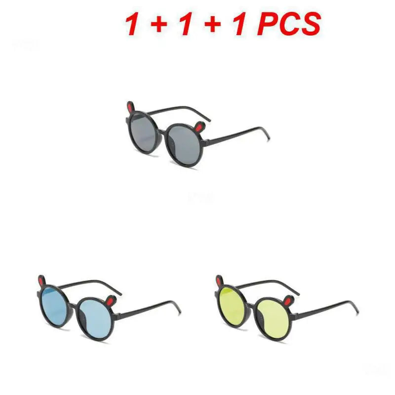 1~4PCS Kids Sunglasses Portable Colorful Fashion Summer Eyewear Sunglasses Eyeglasses Plastic Fashion Childrens Sun Glasses