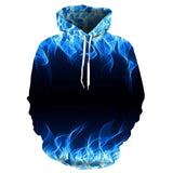 Funny 3D Flame Print Hoodies For Men Fashion Trend Harajuku Streetwear Autumn New in Sweatshirts Oversized Pullover y2k Clothes