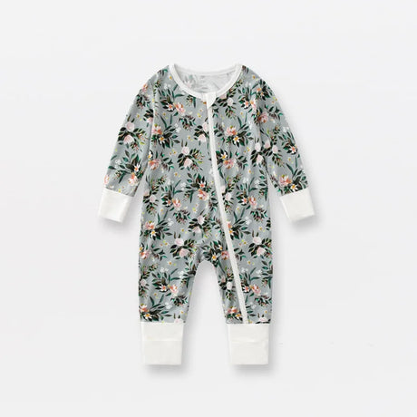 Bamboo Fiber Baby Zippered Romper Printed Baby Boy Girl Clothes Newborn One-piece Bodysuit Baby Onesie Bamboo Baby Clothing