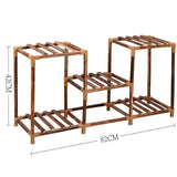 4/5-Shelves Plant Flower Stand Indoor Outdoor Wooden Plants Shelf Home Garden Pots Flower Rack Planter Display Shelf Plant Stand