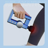 Compact Deep Tissue Fascia Gun Professional Muscle Relaxation Massager Silent Operation with Hot Compress