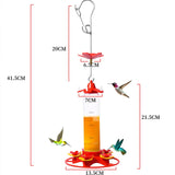 Outdoor Hanging Hummingbird Feeder Anti Ant Garden Courtyard Feeding Honey Water Bird Feeder Bird Feeding Supplies